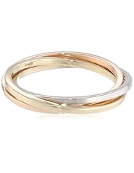 14k Tri-Color Gold Ring, Size 6.5