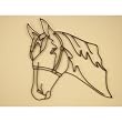 Equestrian Horse Head Iron Shadow Decorative Wall Art