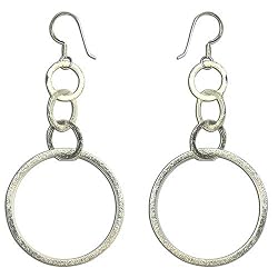 Sterling Silver Handcrafted Antique Earring 3 Inches