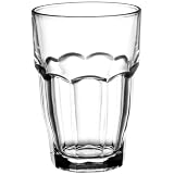 Bormioli Rocco 12.5 oz Rock Bar Stackable Beverage Glasses, Set of 6 by Bormioli Rocco