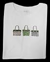 VERA BRADLEY WHITE SOFT T-SHIRT HANDBAG MEDIUM M NEW