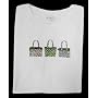 VERA BRADLEY WHITE SOFT T-SHIRT HANDBAG MEDIUM M NEW