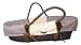 Trend Lab Yacht Club Moses Basket Set - Brown Basket with Blue and Brown Stripe Wrap Style Bumper and Brown Mattress Cover Sheet