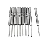 uxcell プラスドライバービット　ドライバービットセット　磁気的　プラス　PH00　10個入