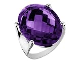 Amethyst Gemstone Cocktail Ring 23 Carat (ctw) in Sterling Silver
