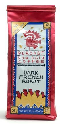 Dark French Roast Low Acid Coffee 12 Oz. by Puroast