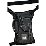 (デバイス)DEVICE マスター 2way レッグポーチ BK/スモークブラック【トラベル】(FHS-82048BK)