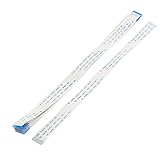 uxcell フレキシブルフラットケーブル 柔軟 フラットケーブル　データケーブル (FFC) 汎用　20本入 22ピン　ホワイト　Aタイプ