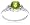 10k White Gold, August Birthstone, Peridot and Diamond Ring, Size 7