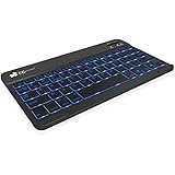 EC Technology Bluetooth3.0無線キーボード 超薄 7カラーLEDバックライト