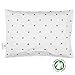 Toddler Pillowcase - 100% GOTS Certified Organic Cotton - Hypoallergenic Safe and Comfortable - No Harsh Chemicals on Your Toddler?s Skin - White and Grey Stars