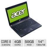 ACER Corei5-2540M Mobilepro/4G/500G/14/WIN7 1366x768 5in1card Reader 802.11b/G/N WLAN Bluetooth