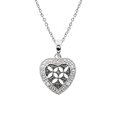 FOJO's Black Diamond Heart Pendant (.06 ct. tw.)