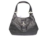 Coach Soho Smooth Soft Leather Lynne Hobo Handbag 17219 Black
