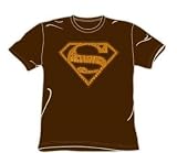 Superman - 60S Type Shield - Adult Coffee S/S T-Shirt For Men