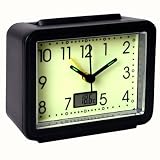 COMFORTEO ® Réveil Luminescent Lumineux Rétro - Thermomètre Digital