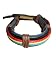 HAWAIIAN SURFER STYLE LEATHER & HEMP ADJ. BRACELET