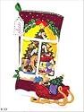 Christmas Tree Window View Stocking Felt Applique