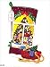 Christmas Tree Window View W/Lights Stocking Felt Applique K 18" Long