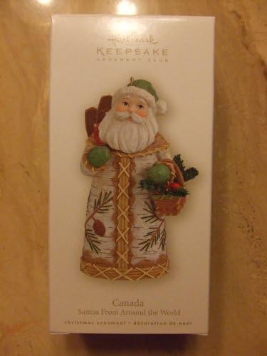 Hallmark Club Ornaments Santas from Around The World Canada 2008