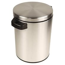NST Nine Stars DZT-5-1S Infrared Touchless Automatic Motion Sensor Lid Open Trash Can, 1.3-Gallon
