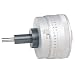 Mitutoyo 153-301 Micrometer Head, High-Res Model, 0-25mm Range, 0.0005mm Graduation, +/-0.001mm Accuracy, Plain Thimble, Flat Face