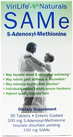 SAM-e 100mg, 30 Enteric-Coated Tablets, Blister-wrapped