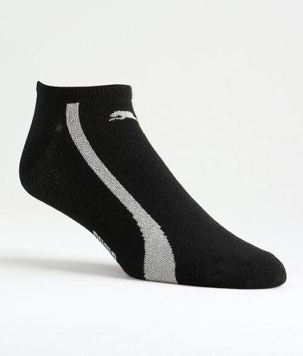 Puma Men's Metallic Accent No Show Socks Hosiery