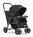 JOOVY Caboose Too Graphite Stand-On Tandem Stroller, Black