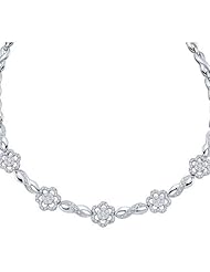2.0CT-DIA FLOWER NECKLACE