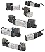 Clippard MME-32QESB-D012, 1/4" NPT 3-Way Actuator Mount Sol. Valve, 12 VDC, DIN