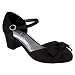 Girls' Cherokee® Hyla Satin Heeled Shoes - Black