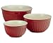 Typhoon Red Mixing Bowls, Set of 3