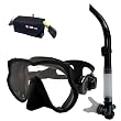 Snorkeling Scuba Dive Frameless Mask Snorkel Gear Bag Set