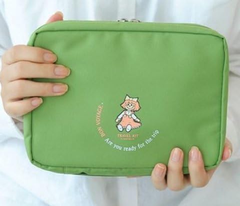 Come2Sell Multifunction Travel Kit Portable Waterproof Travel Bag Makeup bag with Hanging Green