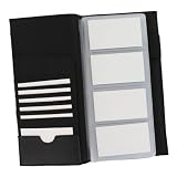 Rolodex Low Profile Business Card Book, 96 Card Capacity, Black (76659)
