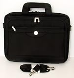 Genuine Dell NG763 Deluxe Nylon Notebook Laptop Carrying Case Shoulder Bag Tote Satchel Briefcase, For Laptop Notebooks With Up To a 15.4-Inch Screen Monitor, Compatible Part Numbers: RF716, PF166, NT085, RG369
