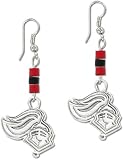 Rutgers Scarlet Knights Wood Bead Earrings