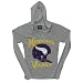 Minnesota Vikings - Helmet Ladies Vintage NFL Hooded Long Sleeve - Medium