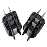 Jet Black ABS Plastic SUV Duct Air Scoop Intake Flow Side Vent Cover Grille For... by Astra Security