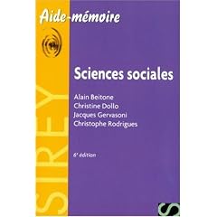 Sciences sociales - Aide-m�moire
