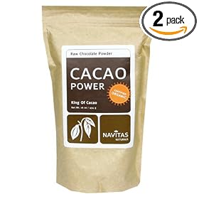 Navitas Naturals Organic Raw Chocolate Powder Cacao Power King of Cacao, 16 oz (Pack of 2)