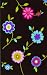 Kids Children Nursery Area Rug Carpet Chocolate 3x5 girls flowers daisy petal Exact Size:3' 3