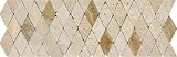 Arizona Tile ST-101 Sterling 4-by-12-Inch Natural Stone Tumbled Listelle, Torreon Rhomboid  -  4-Pack