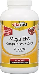 NSI Mega EFA Omega-3 EPA & DHA -- 2.126 grams per serving - 240 Softgels