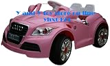 RECHARGEABLE KID'S RIDE ON AUDI STYLE PINK GIRL CAR WITH PARENTAL REMOTE CONTROL+MP3 AUDIO INPUT