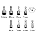 8-teiliges Set Steckn�sse mit Bitaufnahme 5 - 13mm 1/4'