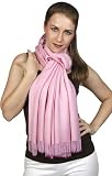 Luxurious Cashmere Pashmina Shawl / Stole / Wrap with Beaded Fringes (78"x28")