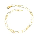 Alternating Filigree Bracelet in 14K Yellow Gold