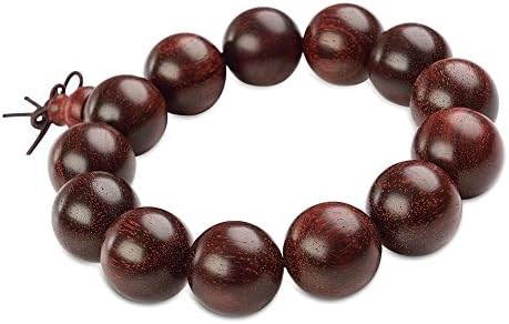 Genuine Indian Red Sandalwood Bead Bracelet for Men Women Bead Diameter 18mm